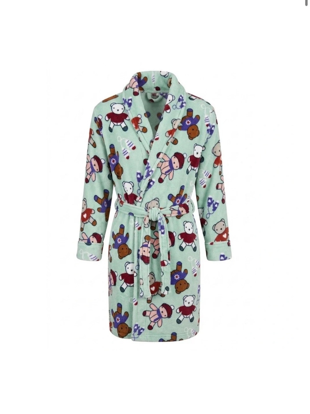 Vera Bradley Toasty Teddies Fleece Robe S/M Loungewear